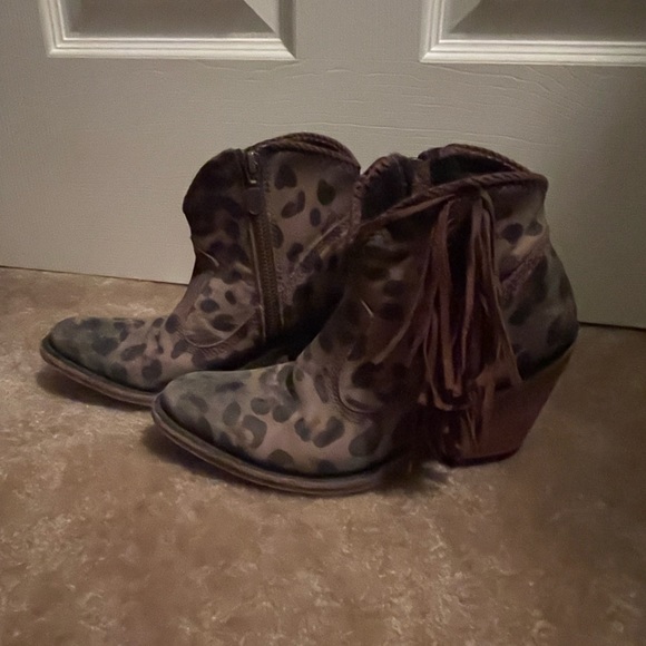 Liberty Black Chita Olivo Fringe Boot - Picture 7 of 7